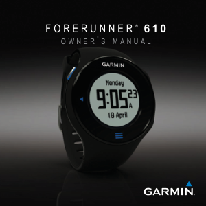 Garmin Forerunner 610 Owner's Manual