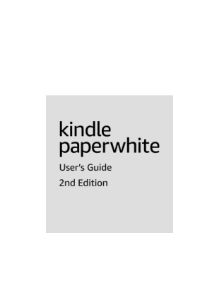 amazon - tablet - Kindle Paperwhite - 10th Generation - User Manual