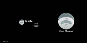 iRobot Roomba Discovery 4210 user manual